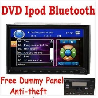 Mobile 7 HD Display 2Din DVD Bluetooth CAll TV Car Player SD iPod 
