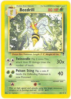 Pokemon Card   Legendary Collection 20/110   BEEDRILL (rare)   NM 