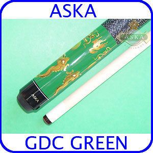 green dragon billiard pool cue w soft case new from