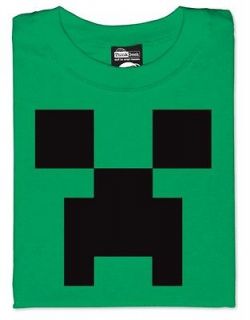 OFFICIAL LICENSED MINECRAFT CREEPER FACE MENS T SHIRT SM 3XL