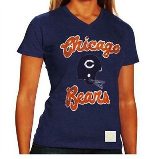 Chicago Bears Ladies Reebok Take Back Tri Blend V Neck T Shirt