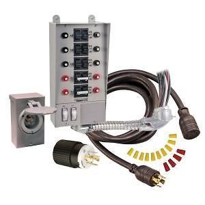 Reliance Controls 30 Amp 10 Circuit Manual Transfer Switch Kit BRAND 