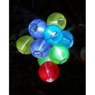 Solar Fairy Chain/String Garden Lights 10 Mini Lanterns of Tropical 