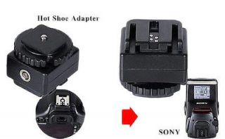 New Flash Hot Shoe Adapter for Canon Nikon to Sony Flash PC Socket