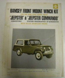 ramsey 1967 winch for jeepster commando sale brochure time left