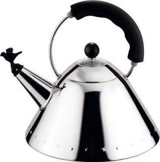 Newly listed Alessi 9093 B Kettle Stainless Steel with Handle and Bird 