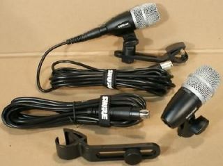 pack shure pg56 mics a50d mounts 15 xlr cables  