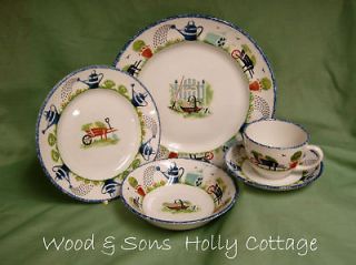 Wood & Sons Dinnerware~20 Pc. Set of HOLLY COTTAGE~ New~Made in 