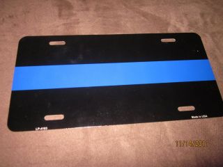 thin blue line police department license plate 