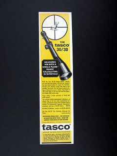 Tasco 30 30 Super Marksman Rifle Gun Scope 1970 print Ad advertisement