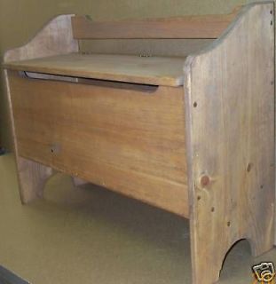   BENCH TOY CHEST TRUNK Stained, shoe and quilt storage ENTRY BENCH