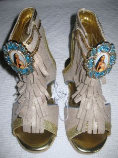 girls size 7 8  pocahontas costume shoes nwt