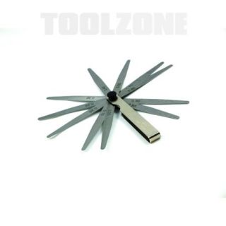 13 blade metric feeler gauge spark plug measure tool from