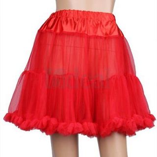 Red Ball Gown Dance Bridal Wedding Petticoat Underskirt Crinoline Slip