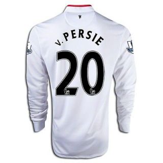 NIKE MANCHESTER UNITED VAN PERSIE L/S AWAY JERSEY 2012/13 BARCLAYS PL 