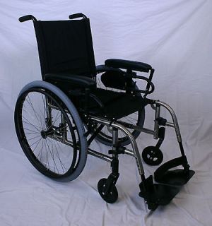 Ki Mobility   18 Wide 18 Deep Manual Wheelchair – TITANIUM 
