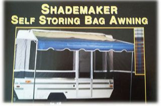 Bag Awning for Pop Up /Fold down Camper 12 Blue & White NIB~ Made by 
