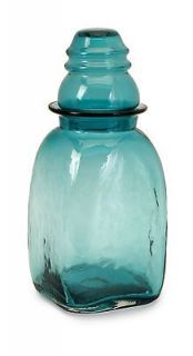 turquoise large glass canister  87 39 buy