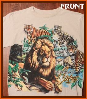 sale tee rainforest cafe great cats lions tigers t shirt