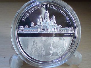 Silvercoin Cambodia 2004  FIFA World Soccer Cup in Germany 2006 3000 