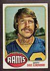   196 Dave Elmendorf Los Angeles Rams Signed AUTO JSA Approval Sticker