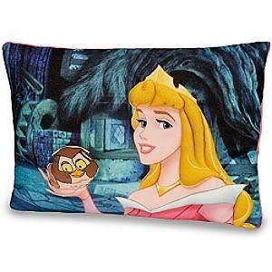Disney Aurora Sleeping Beauty Pillow With Suprise Owl Toy Retired New