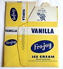 Fro Joy Unused Half Gallon Ice Cream Carton, General Ice Cream 