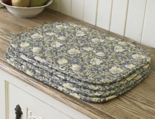 william morris pimpernel cream 4 quilted placemats from united kingdom
