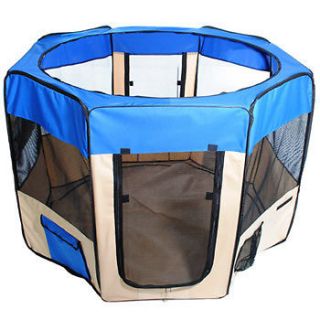 Newly listed New 57 Dog Blue Pet Puppy Kennel Exercise Pen Playpen