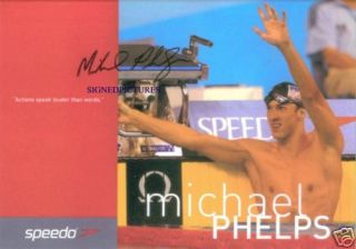 michael phelps autograph in Sports Mem, Cards & Fan Shop