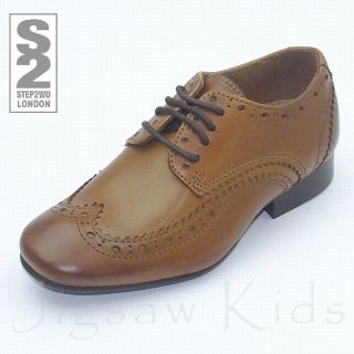 boys step2wo sonny smart lace up shoe tan leather more