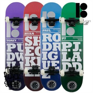PLAN B STACKED P2 SHECKLER,P ROD,PUDWILL,PJ LADD COMPLETE SKATEBOARD 