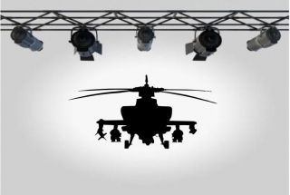 helicopter apache wall art sticker decal rc 34 more options