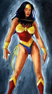 JOHN PAINZ colored painting inking ADAM HUGHES Wonder Woman SEXY 