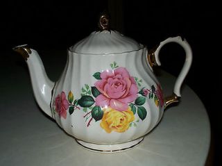 vintage sadler england teapot roses beautiful  49
