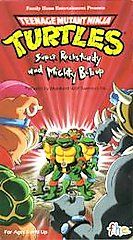 Teenage Mutant Ninja Turtles   Super Rocksteady Mighty Bebop VHS, 1990 