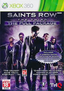 SAINTS ROW 3 THE THIRD THE FULL PACKAGE 2012 XBOX 360 GAME GOTY NEW 