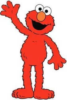 ELMO Waving   Colorful Window Cling Decal Sticker NEW   Kids TV