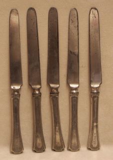 silverplate knives 1881 rogers a1 grecian 1915 jl 391