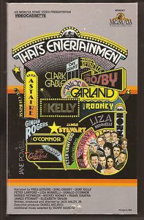 Thats Entertainment (VHS, 1983) Like new Big box MGM/UA