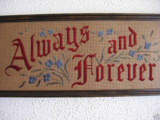 antique motto sampler embroidery kit always and forever time left