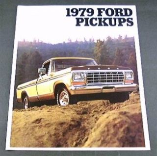 1979 79 ford pickup truck brochure f100 f150 f250 f350