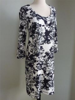 NWT SOMA INTIMATES Regal Black & White Nightgown Sleepshirt XS $65.00