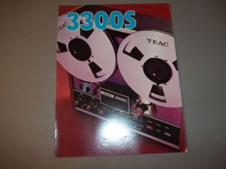 vintage 1973 teac 3300s reel to reel tape recorder booklet
