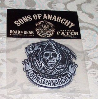 SONS OF ANARCHY SOA Reaper Circle Shield Embroidered PATCH
