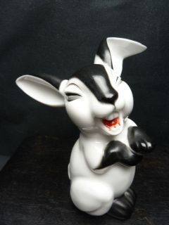 rosenthal figurine very rare laughing rabbit black white time left