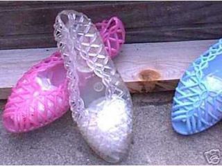 vintage 80s jelly sandal toddler size 7 clear or colors
