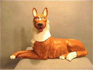   Royal Haeger Potterys Smooth Collie Figurine   Unusual and Rare