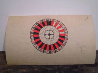gambling roulette wheel casino paris antique painting 