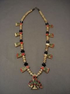 museum vintage santo domingo car battery inlay necklace time left